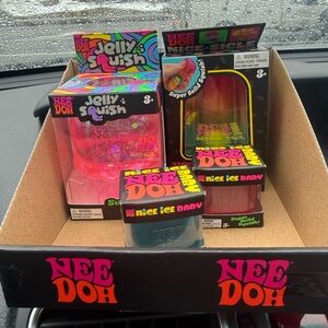 NEEDOH Jelly Squish and popsicle and two mini ice bergs